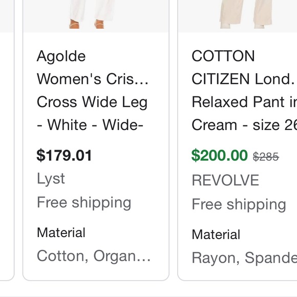 Modern Citizen Nella Crossover Denim Ivory Jeans - Picture 10 of 10